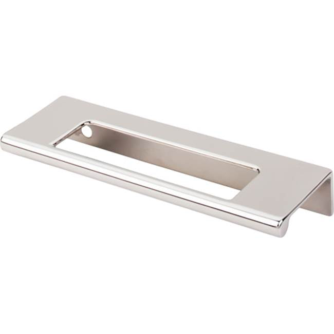 Top Knobs - Europa Cut Out Tab Pull 3 3/4 Inch (c-c) Polished Nickel - Polished Nickel