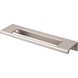 Top Knobs - Europa Cut Out Tab Pull 5 Inch (c-c) Brushed Satin Nickel - Brushed Satin Nickel