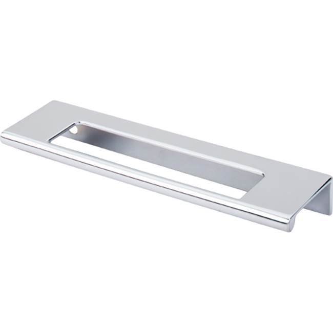 Top Knobs - Europa Cut Out Tab Pull 5 Inch (c-c) Polished Chrome - Polished Chrome