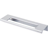 Top Knobs - Europa Cut Out Tab Pull 5 Inch (c-c) Polished Chrome - Polished Chrome