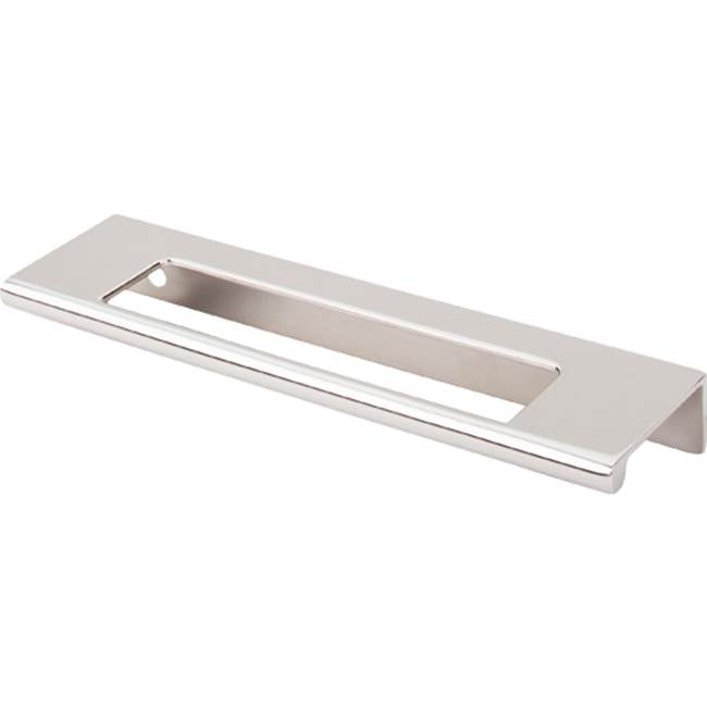 Top Knobs - Europa Cut Out Tab Pull 5 Inch (c-c) Polished Nickel - Polished Nickel