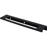 Top Knobs - Europa Cut Out Tab Pull 6 Inch (c-c) Flat Black - Flat Black