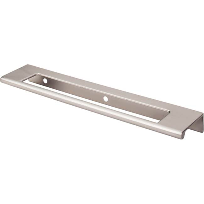 Top Knobs - Europa Cut Out Tab Pull 6 Inch (c-c) Brushed Satin Nickel - Brushed Satin Nickel