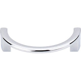 Top Knobs - Half Circle Open Pull 3 1/2 Inch (c-c) Polished Chrome - Polished Chrome