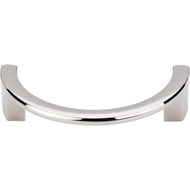 Top Knobs - Half Circle Open Pull 3 1/2 Inch (c-c) Polished Nickel - Polished Nickel