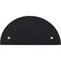 Top Knobs - Half Circle Back Plate 3 1/2 Inch (c-c) Flat Black - Flat Black