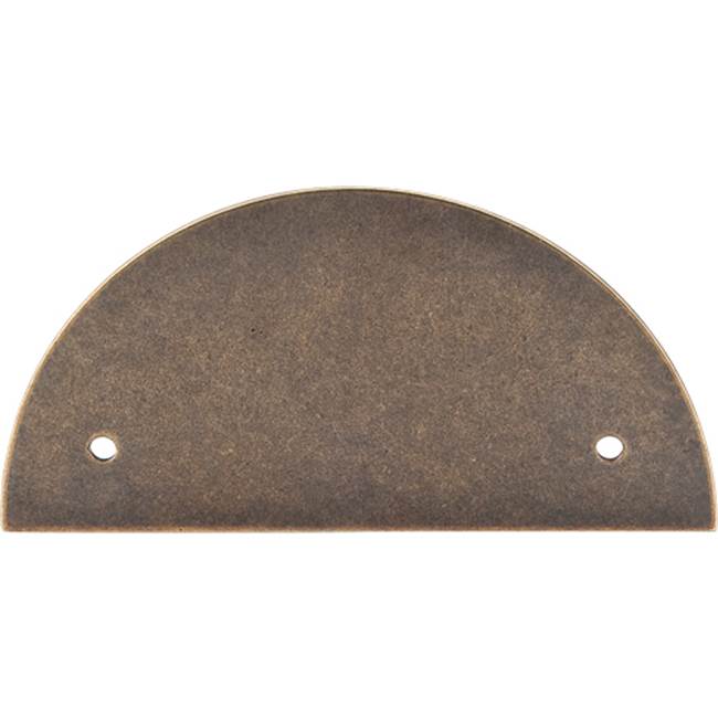 Top Knobs - Half Circle Back Plate 3 1/2 Inch (c-c) German Bronze - German Bronze