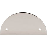Top Knobs - Half Circle Back Plate 3 1/2 Inch (c-c) Polished Nickel - Polished Nickel