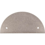 Top Knobs - Half Circle Back Plate 3 1/2 Inch (c-c) Pewter Antique - Pewter Antique