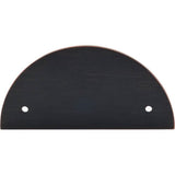 Top Knobs - Half Circle Back Plate 3 1/2 Inch (c-c) Tuscan Bronze - Tuscan Bronze
