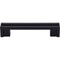 Top Knobs - Flat Rail Pull 3 1/2 Inch (c-c) Flat Black - Flat Black