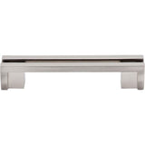 Top Knobs - Flat Rail Pull 3 1/2 Inch (c-c) Brushed Satin Nickel - Brushed Satin Nickel