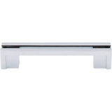 Top Knobs - Flat Rail Pull 3 1/2 Inch (c-c) Polished Chrome - Polished Chrome