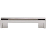 Top Knobs - Flat Rail Pull 3 1/2 Inch (c-c) Polished Nickel - Polished Nickel