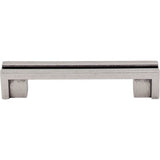 Top Knobs - Flat Rail Pull 3 1/2 Inch (c-c) Pewter Antique - Pewter Antique
