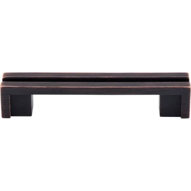 Top Knobs - Flat Rail Pull 3 1/2 Inch (c-c) Tuscan Bronze - Tuscan Bronze
