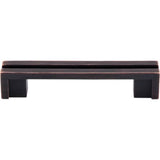 Top Knobs - Flat Rail Pull 3 1/2 Inch (c-c) Tuscan Bronze - Tuscan Bronze