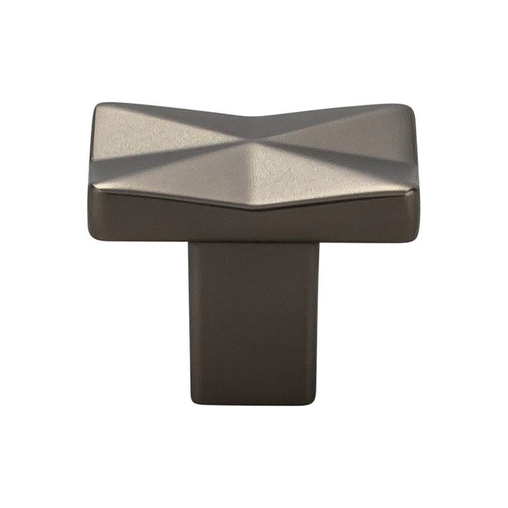 Top Knobs - Quilted Knob 1 1/4 Inch Ash Gray - Ash Gray