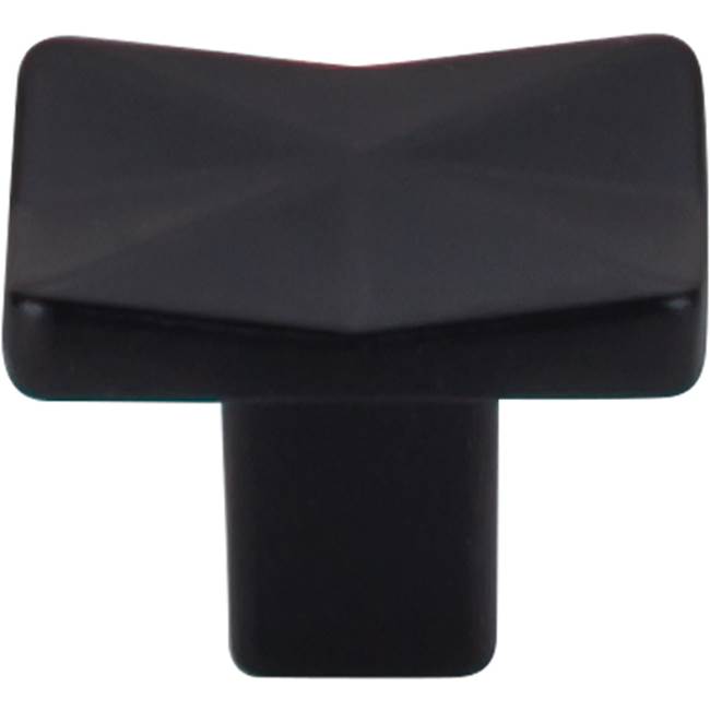 Top Knobs - Quilted Knob 1 1/4 Inch Flat Black - Flat Black