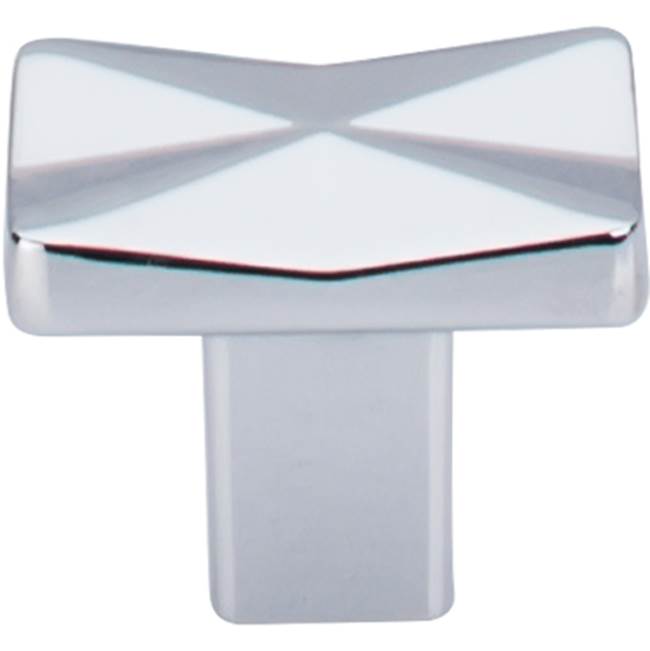 Top Knobs - Quilted Knob 1 1/4 Inch Polished Chrome - Polished Chrome