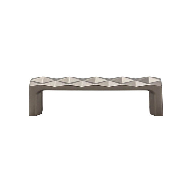 Top Knobs - Quilted Pull 3 3/4 Inch (c-c) Ash Gray - Ash Gray