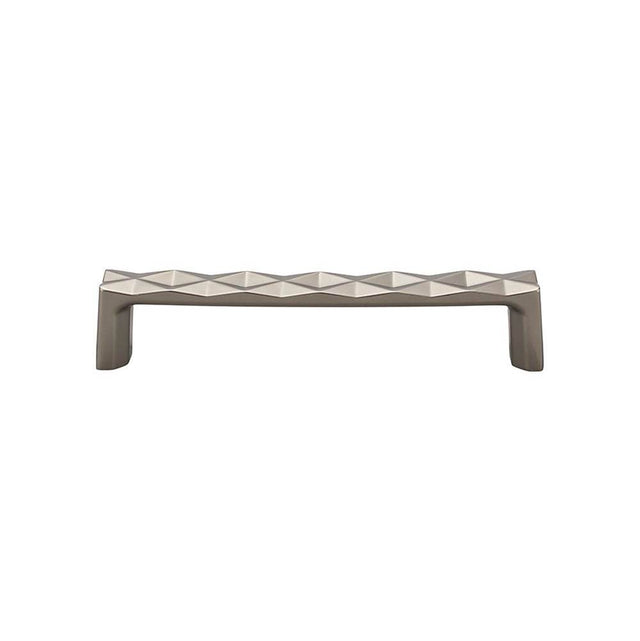 Top Knobs - Quilted Pull 5 1/16 Inch (c-c) Ash Gray - Ash Gray