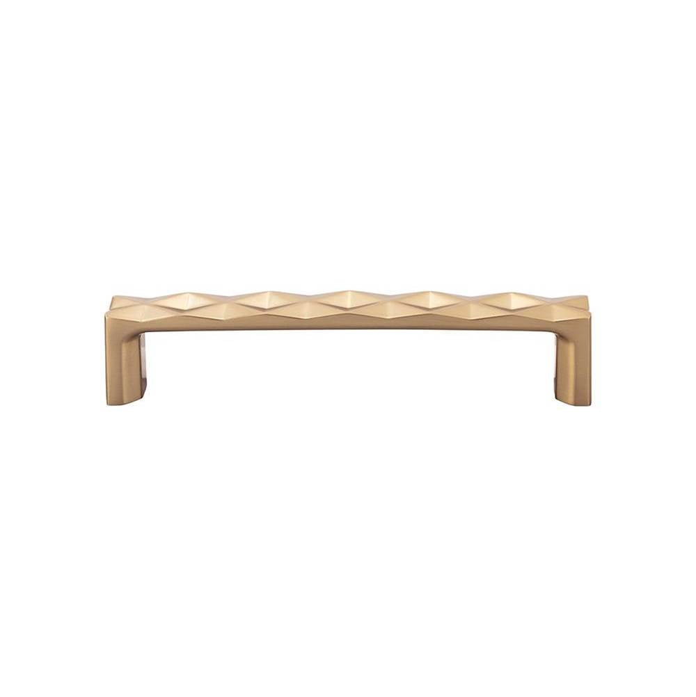 Top Knobs - Quilted Pull 5 1/16 Inch (c-c) Honey Bronze - Honey Bronze