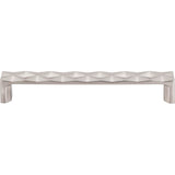 Top Knobs - Quilted Pull 6 5/16 Inch (c-c) Brushed Satin Nickel - Brushed Satin Nickel
