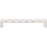 Top Knobs - Quilted Pull 6 5/16 Inch (c-c) Polished Nickel - Polished Nickel
