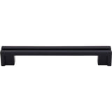 Top Knobs - Flat Rail Pull 5 Inch (c-c) Flat Black - Flat Black
