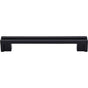 Top Knobs - Flat Rail Pull 5 Inch (c-c) Flat Black - Flat Black