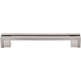 Top Knobs - Flat Rail Pull 5 Inch (c-c) Brushed Satin Nickel - Brushed Satin Nickel