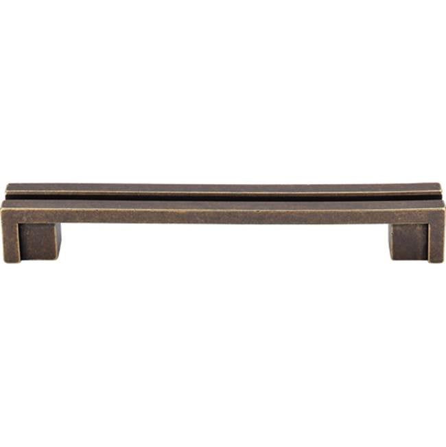 Top Knobs - Flat Rail Pull 5 Inch (c-c) German Bronze - German Bronze