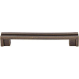 Top Knobs - Flat Rail Pull 5 Inch (c-c) German Bronze - German Bronze