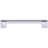 Top Knobs - Flat Rail Pull 5 Inch (c-c) Polished Chrome - Polished Chrome