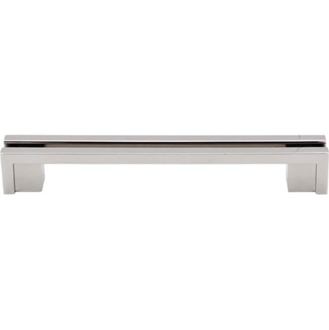 Top Knobs - Flat Rail Pull 5 Inch (c-c) Polished Nickel - Polished Nickel