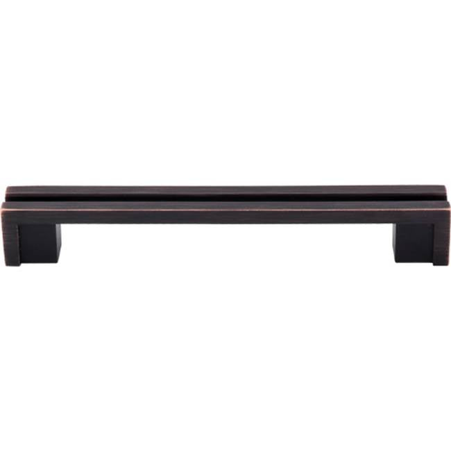Top Knobs - Flat Rail Pull 5 Inch (c-c) Tuscan Bronze - Tuscan Bronze