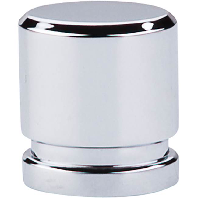 Top Knobs - Oval Knob 1 Inch Polished Chrome - Polished Chrome