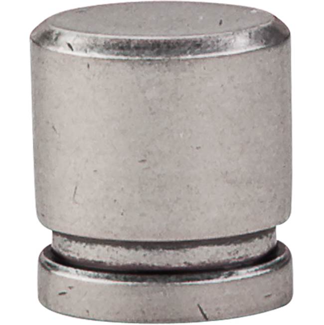 Top Knobs - Oval Knob 1 Inch Pewter Antique - Pewter Antique
