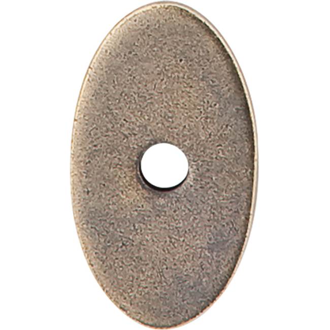 Top Knobs - Oval Backplate 1 1/4 Inch German Bronze - German Bronze