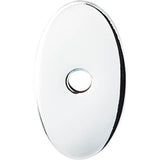 Top Knobs - Oval Backplate 1 1/4 Inch Polished Chrome - Polished Chrome