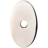 Top Knobs - Oval Backplate 1 1/4 Inch Polished Nickel - Polished Nickel