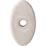 Top Knobs - Oval Backplate 1 1/4 Inch Pewter Antique - Pewter Antique