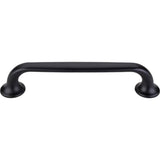 Top Knobs - Oculus Oval Pull 5 1/16 Inch (c-c) Flat Black - Flat Black