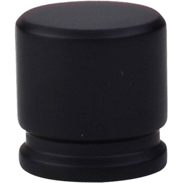 Top Knobs - Oval Knob 1 1/8 Inch Flat Black - Flat Black