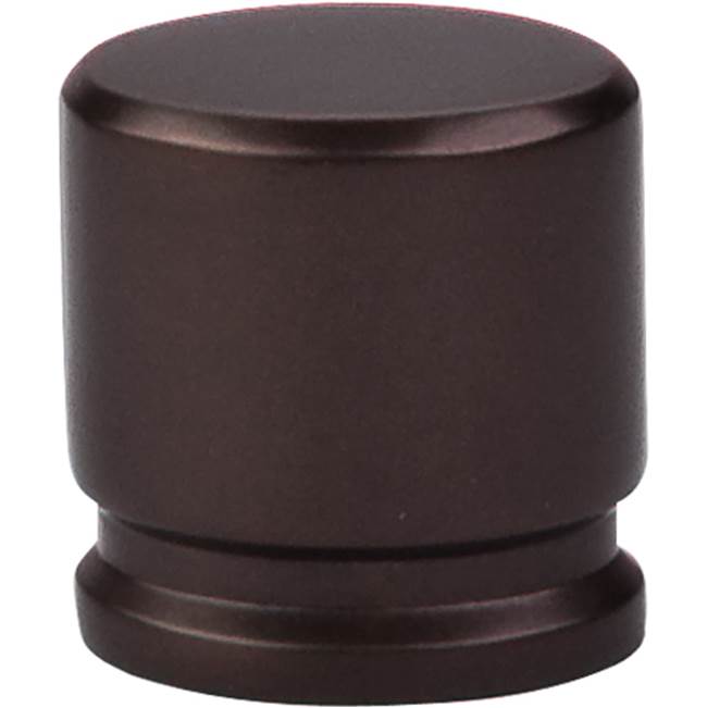 Top Knobs - Oval Knob 1 1/8 Inch Oil Rubbed Bronze - Oil Rubbed Bronze