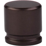 Top Knobs - Oval Knob 1 1/8 Inch Oil Rubbed Bronze - Oil Rubbed Bronze