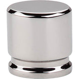 Top Knobs - Oval Knob 1 1/8 Inch Polished Nickel - Polished Nickel