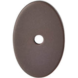 Top Knobs - Oval Backplate 1 1/2 Inch Oil Rubbed Bronze - Oil Rubbed Bronze