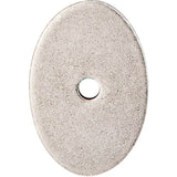 Top Knobs - Oval Backplate 1 1/2 Inch Pewter Antique - Pewter Antique